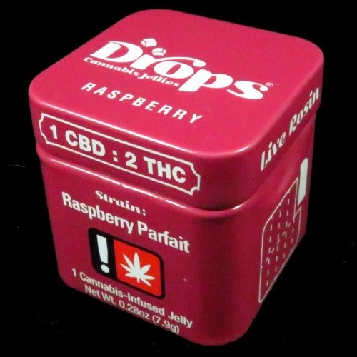 Drops - 100mg Gummy - Raspberry THC/CBD